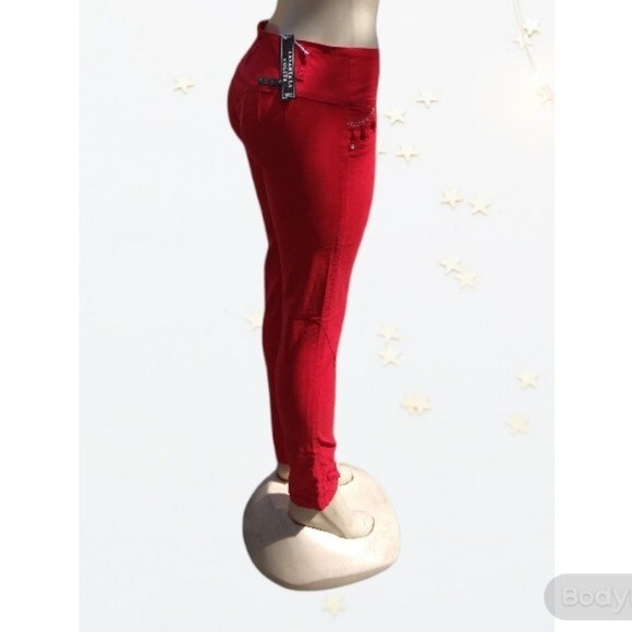 Red Brazillan Style Jeans - Picture 5 of 7